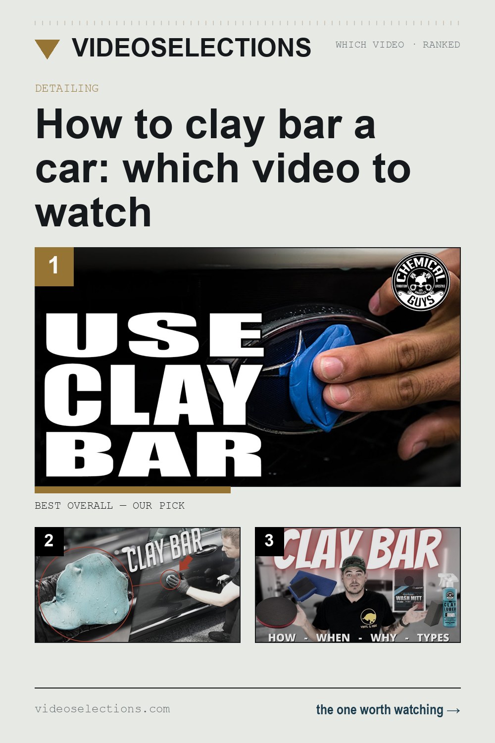 How to clay bar a car: which video to watch