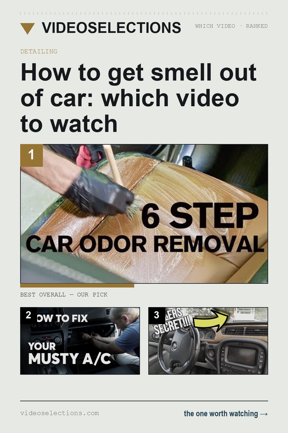 How to get smell out of car: which video to watch