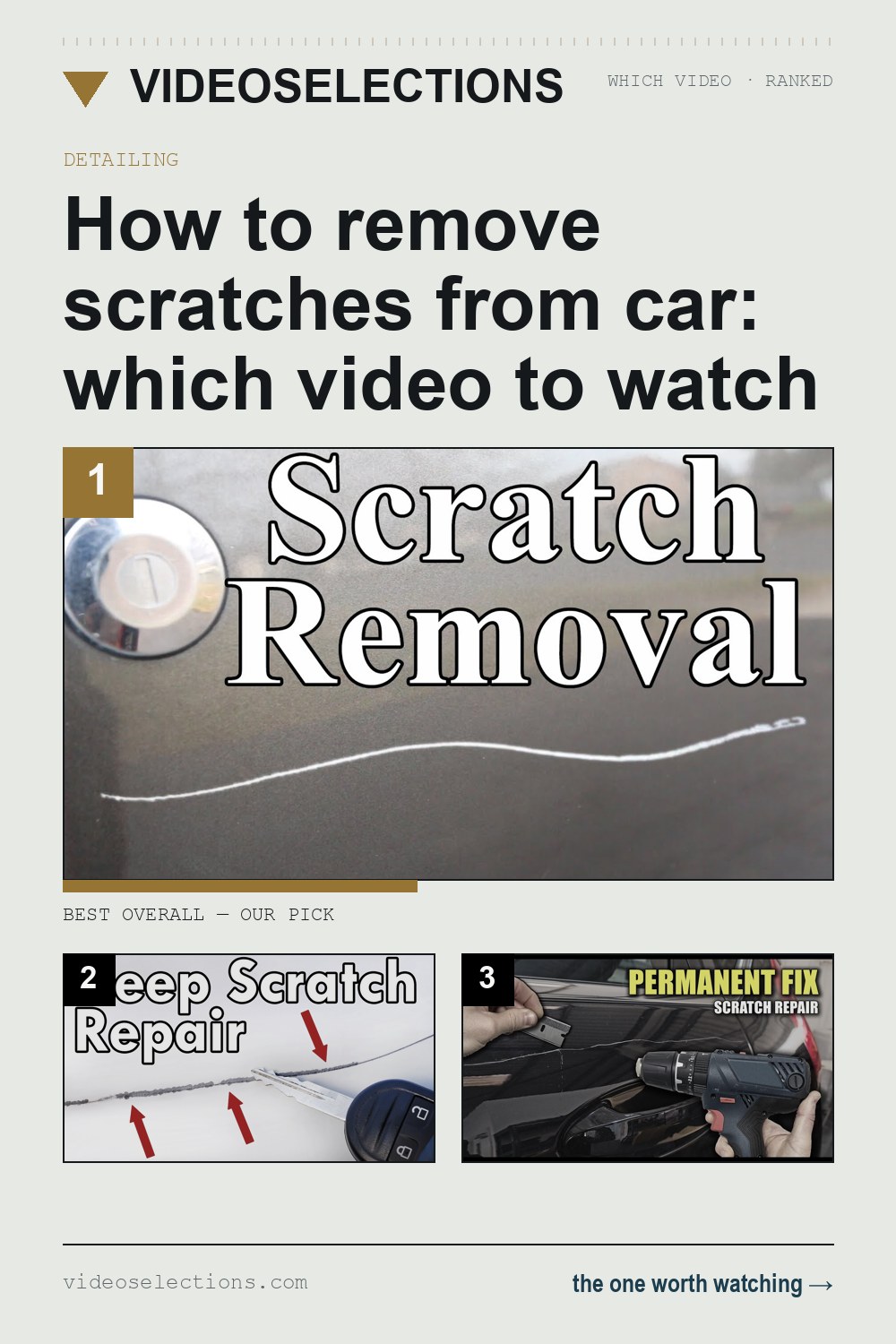 How to remove scratches from car: which video to watch