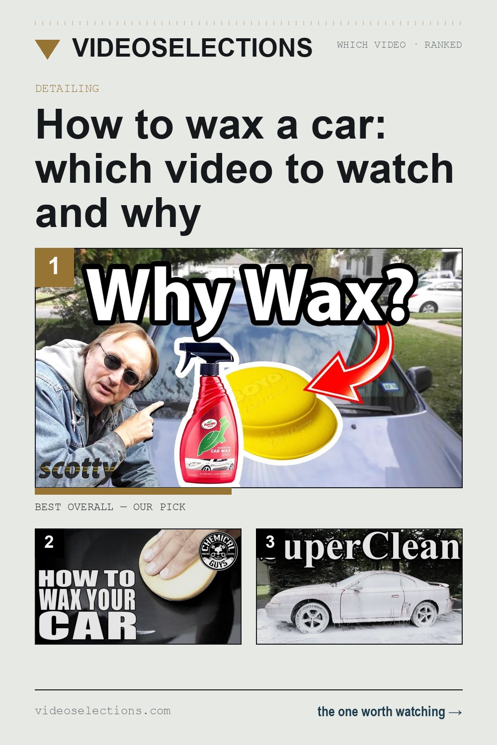 How to wax a car: which video to watch and why